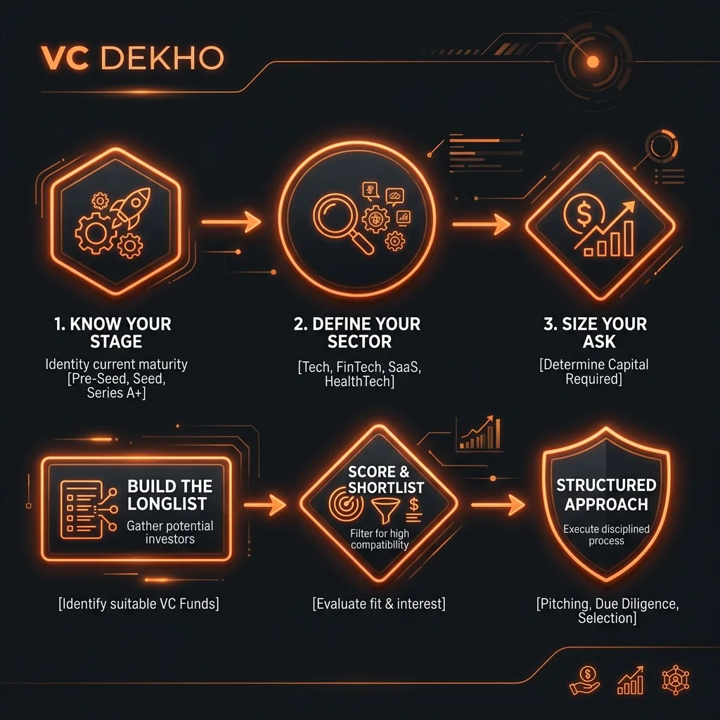 6-step framework for Indian founders to find and shortlist the right VC for their startup